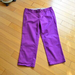 Boden Purple Cropped Pants Size 10R
